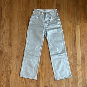 Abercrombie & Fitch Silver 90’s Relaxed High Rise Jeans - Curve Love 26